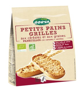 Borsa Petits pains grilles céréales graines bio 225g - 1615